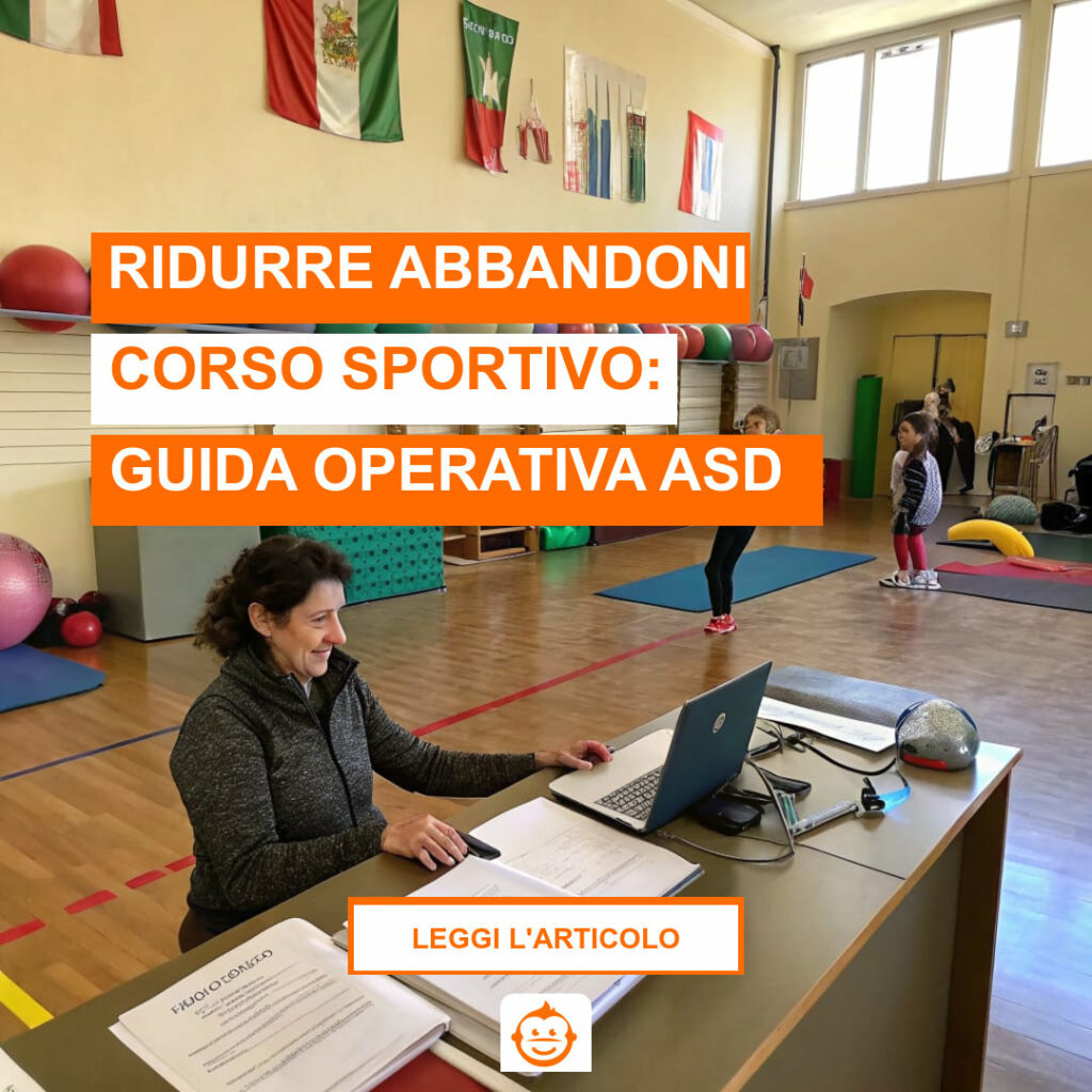 Segreteria ASD organizzata per ridurre abbandoni corso sportivo con gestione digitale iscrizioni e pagamenti