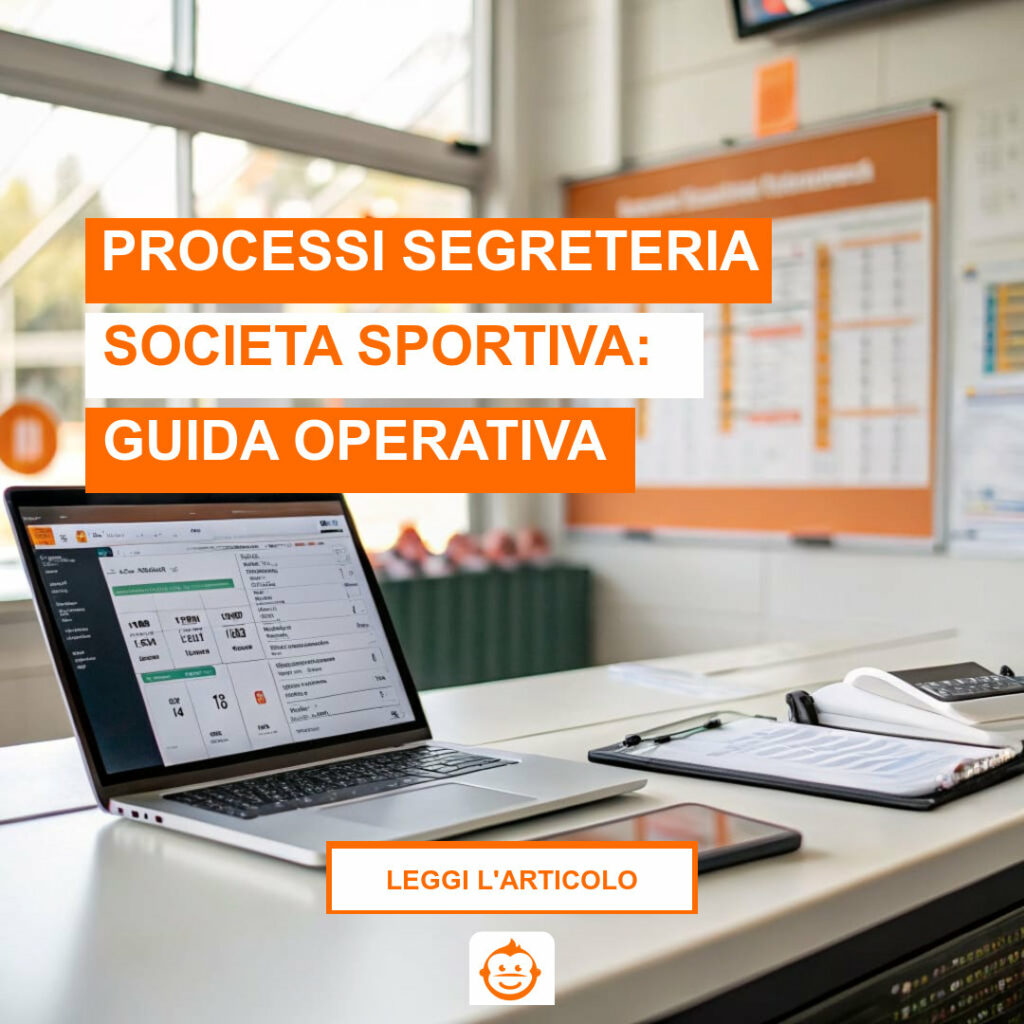 Gestione processi segreteria società sportiva con sistema digitale per iscrizioni pagamenti e scadenze