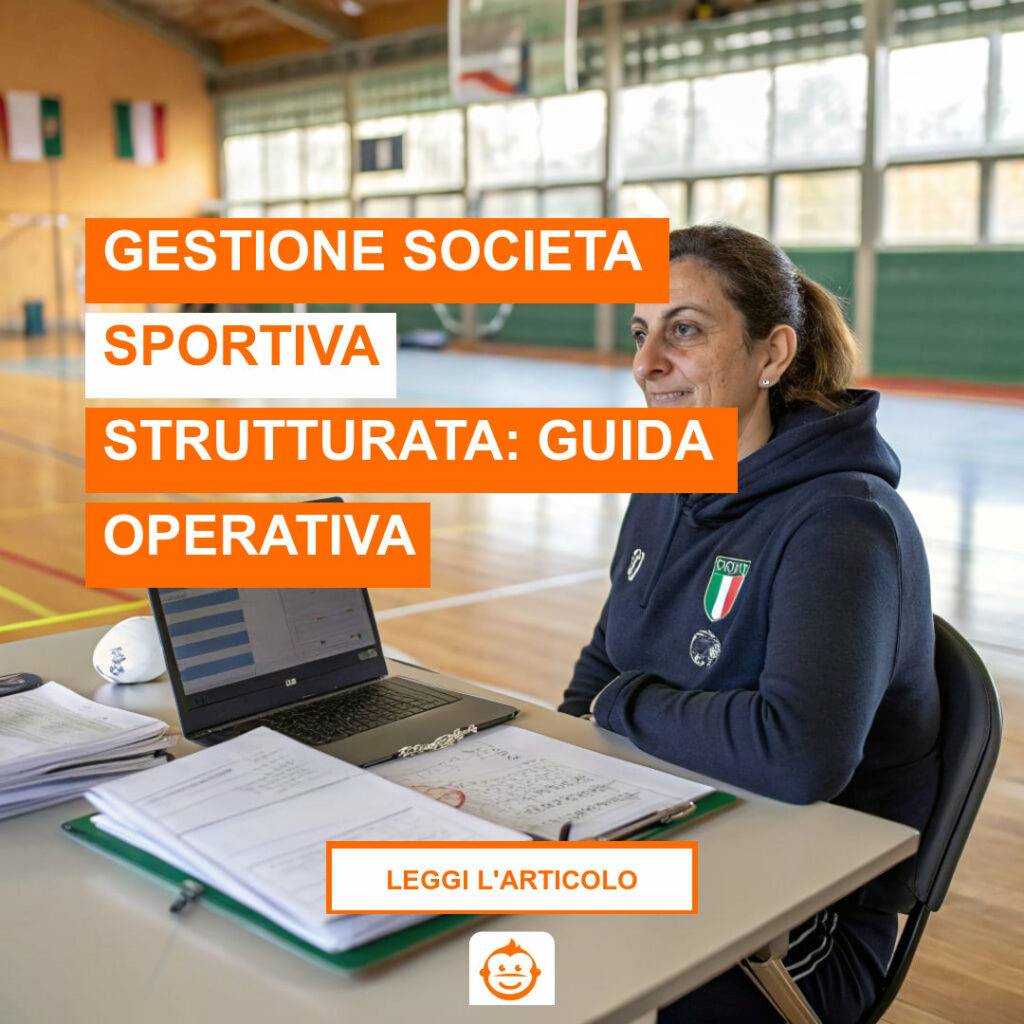 Responsabile segreteria società sportiva strutturata che gestisce iscrizioni e pagamenti con gestionale digitale